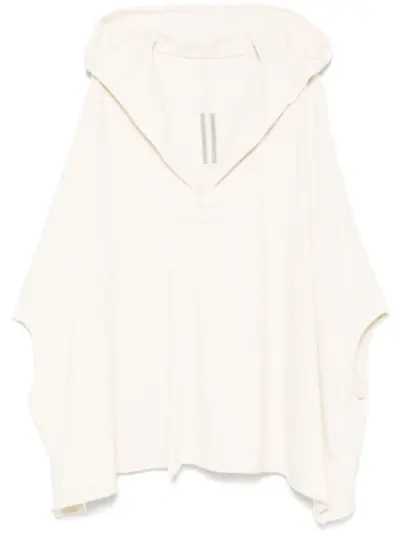 Rick Owens V-neck hoodie - Neutrals