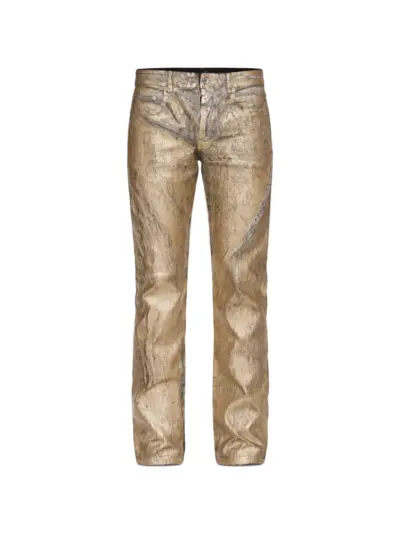 Rick Owens button-fastening trousers - Gold