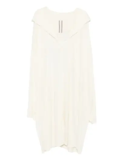 Rick Owens draped long T-shirt - White