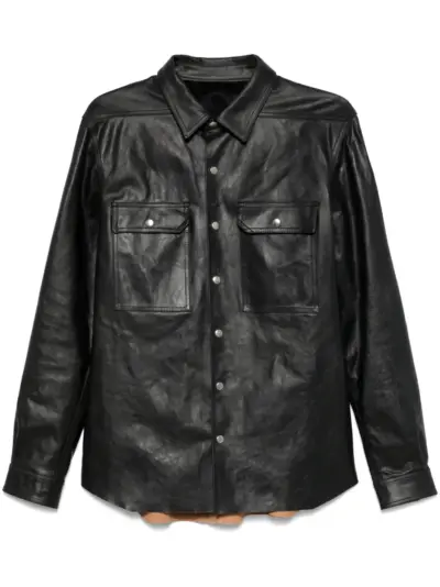Rick Owens leather jacket - Black