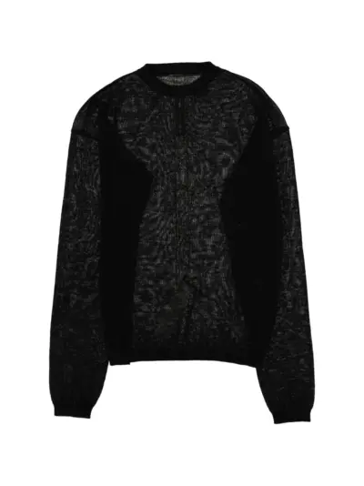 Rick Owens logo-detail top - Black