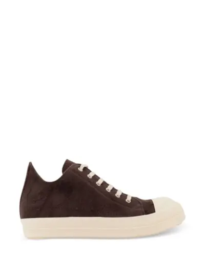 Rick Owens ramones brushed sneakers - Brown