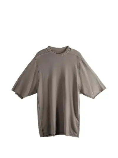 Rick Owens raw-hem oversized T-shirt - Grey