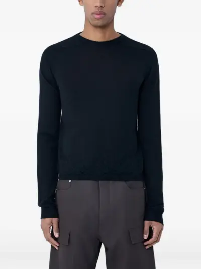 Rick Owens ribbed crew-neck sweater - Black