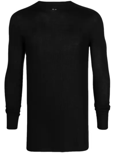 Rick Owens ribbed-knit cashmere jumper - Black