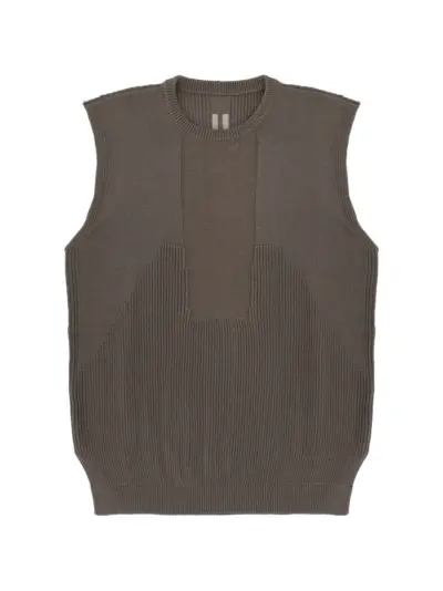 Rick Owens ribbed-knit vest - Brown