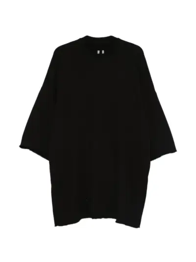 Rick Owens tommy T raw-cut T-shirt - Black