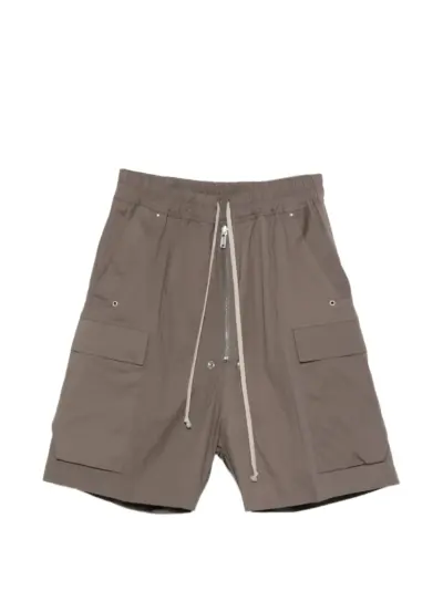 Rick Owens zip cargo shorts - Brown