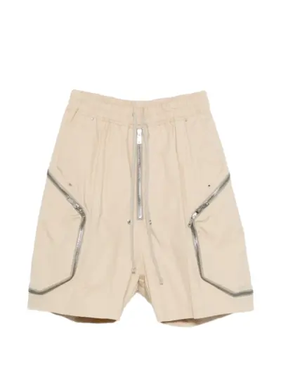 Rick Owens zip drawstring shorts - Neutrals