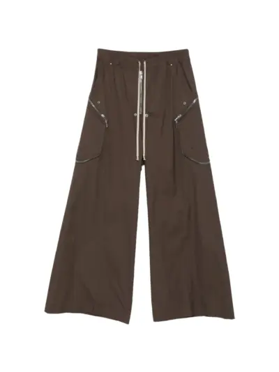 Rick Owens zip pocket trousers - Brown
