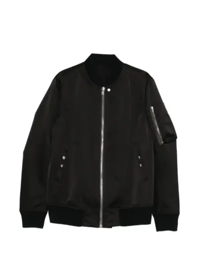 Rick Owens zip-up bomber jacket - Black