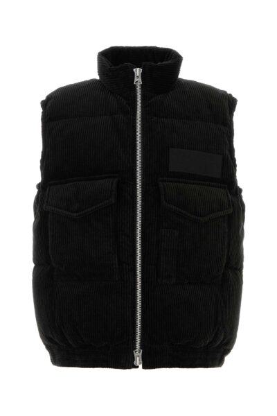Sacai Black Corduroy Down Jacket