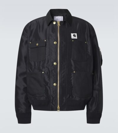 Sacai x Carhartt corduroy-trimmed blouson jacket
