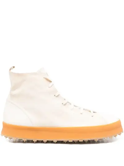 Shoto lace-up high-top boots - Neutrals
