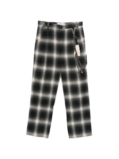 Song For The Mute pattern trousers - Black