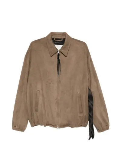 Song For The Mute zip detail jacket - Brown