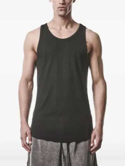 Thom Krom fine-ribbed tank top - Black