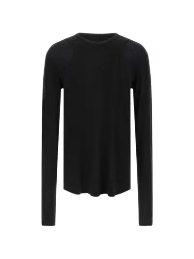 Thom Krom ribbed raw-cut T-shirt - Black