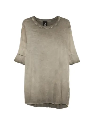 Thom Krom ribbed-trim T-shirt - Green