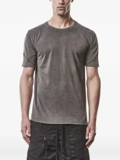 Thom Krom worked seam T-shirt - Grey