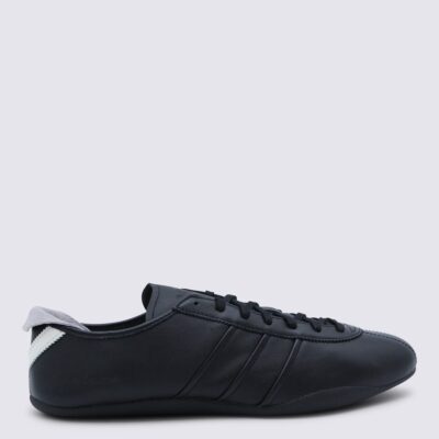 Y-3 Black Leather Sneakers