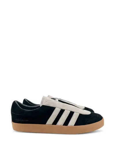 Y-3 Gazelle 3-stripes leather sneakers - Black