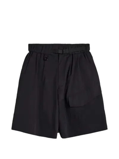 Y-3 UT belted shorts - Black