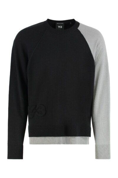 Y-3 Viscose Blend Crew-neck Sweater