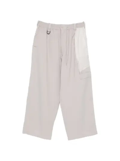 Y-3 drawstring multi-pocket trousers - Grey
