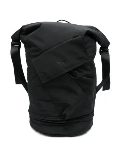 Y-3 logo backpack - Black
