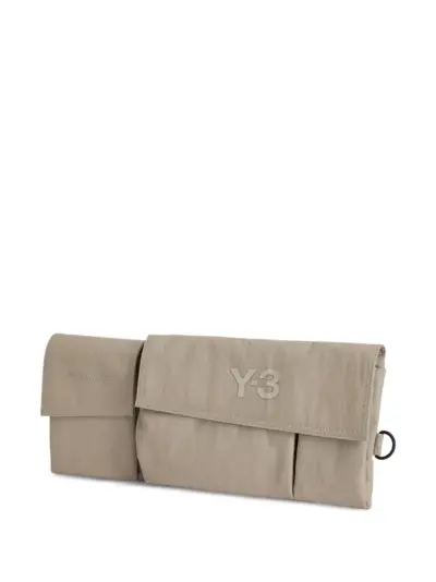 Y-3 logo-print belt bag - Neutrals