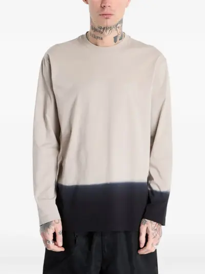 Y-3 long-sleeve cotton T-shirt - Brown