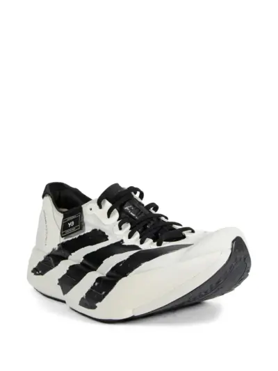 Y-3 striped sneakers - White