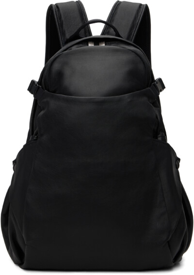 YOHJI YAMAMOTO Black Leather Backpack
