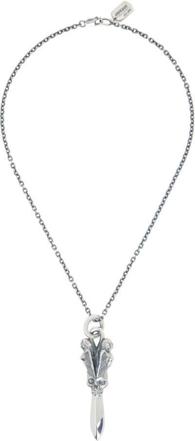 YOHJI YAMAMOTO Skull Dagger Pendant Necklace