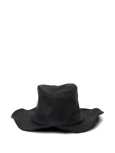 Yohji Yamamoto Ten Gallon leather hat - Black