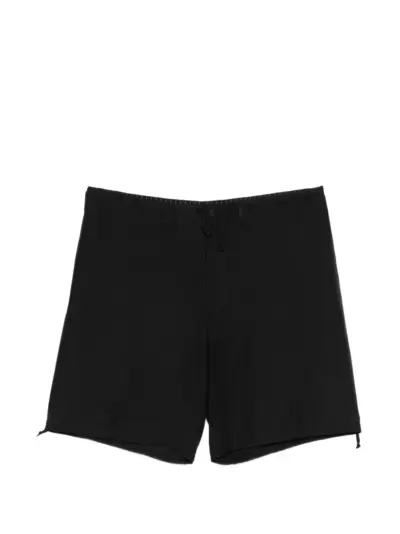 Yohji Yamamoto drawstring-hem shorts - Black