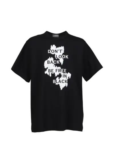 Yohji Yamamoto graphic-print T-shirt - Black