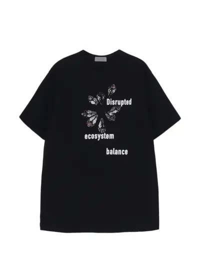 Yohji Yamamoto graphic-print T-shirt - Black