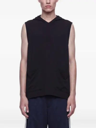 Yohji Yamamoto hooded vest - Black