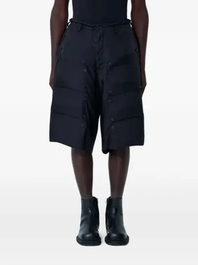 Yohji Yamamoto padded shorts - Black