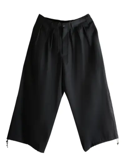 Yohji Yamamoto pleated trousers - Black
