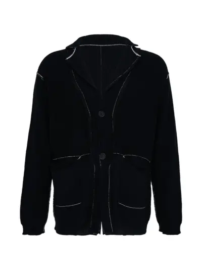 Yohji Yamamoto reversible cardigan - Black