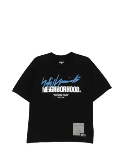 Yohji Yamamoto × NH short-sleeve T-shirt - Black