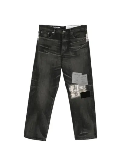 Yohji Yamamoto × Nh Savage five-pockets jeans - Black