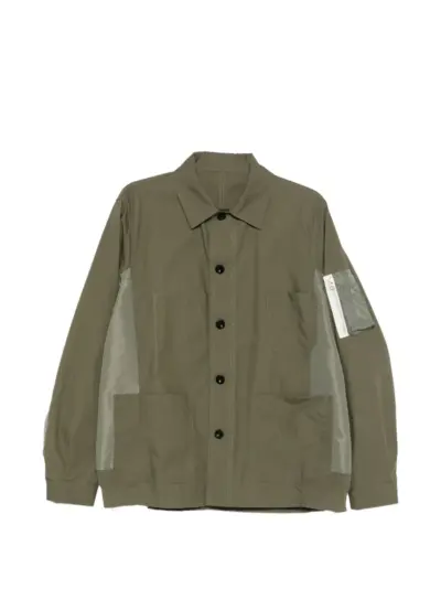 sacai pocket panelling jacket - Green