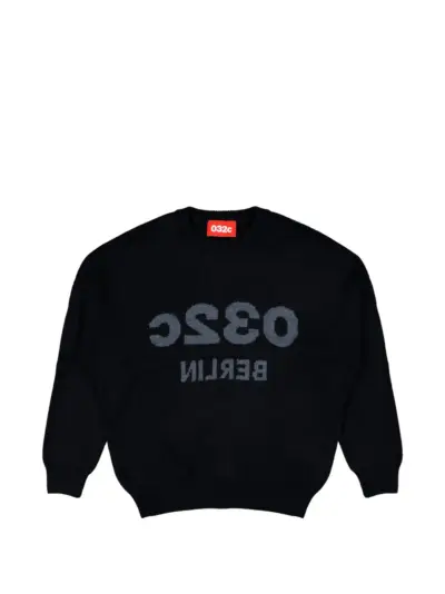 032c crew-neck sweatshirt - Black