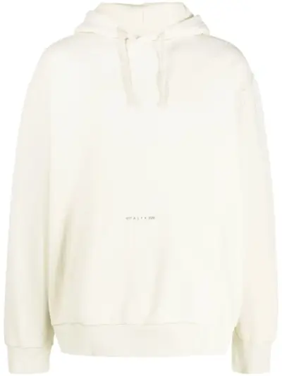1017 ALYX 9SM logo-print cotton hoodie - Neutrals
