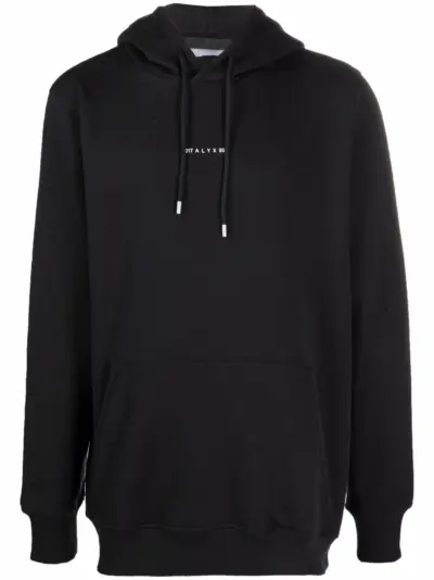 1017 ALYX 9SM logo-print pullover hoodie - Black