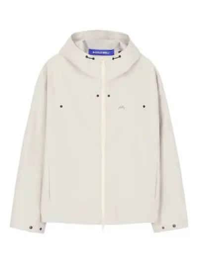 A-COLD-WALL* Balfron hooded zip-front jacket - Neutrals